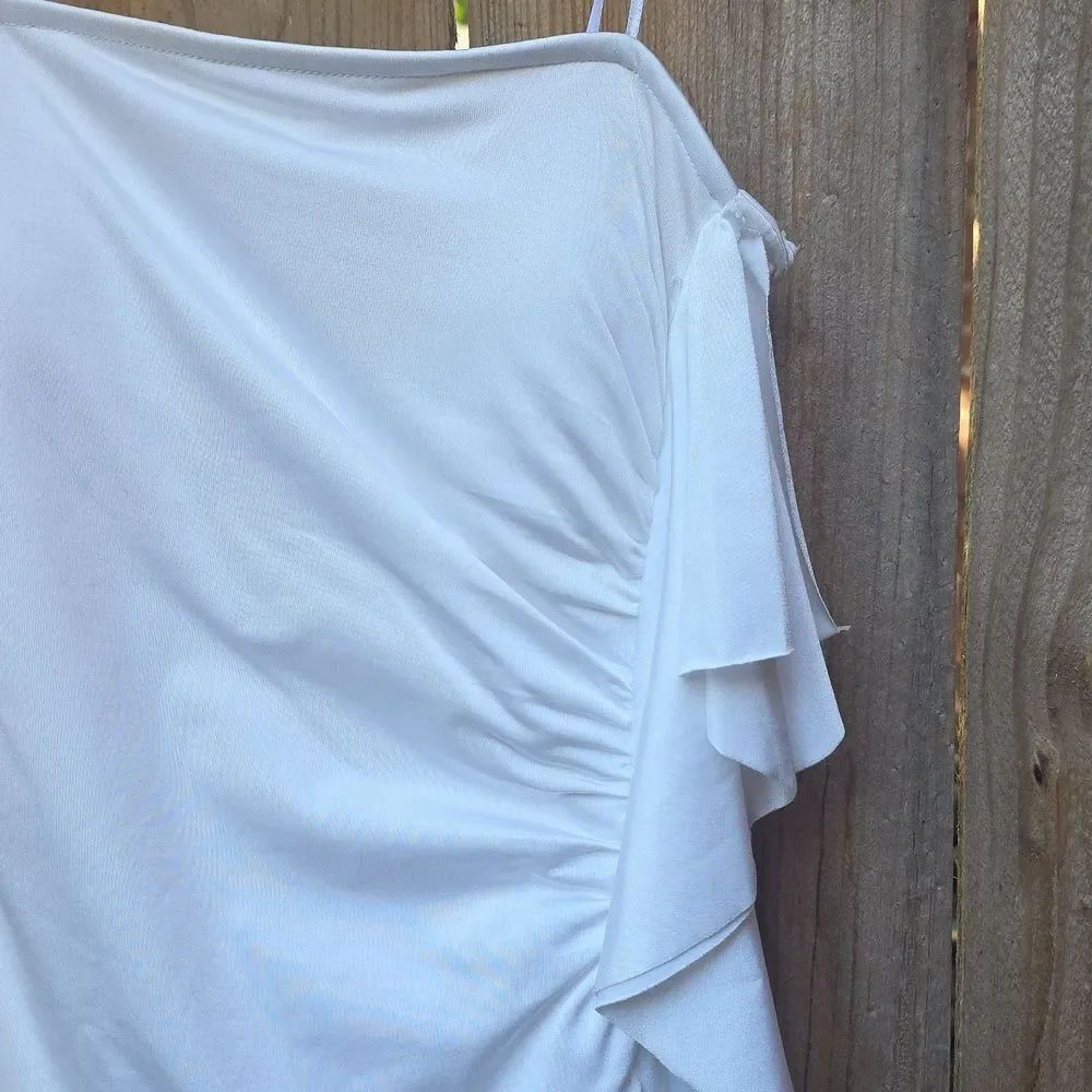 Cache White Satin Dress - Picture 2 of 4